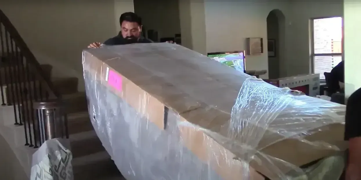 Wrapped, secured, ready to roll